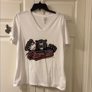 Sacramento River Cats White V-Neck Tee